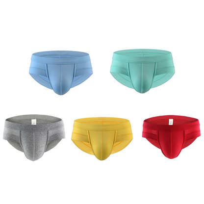 【Juego de 5 piezas 】【M-4XL】Calzoncillos cómodos de algodón puro para hombre, tallas grandes---40-100kg