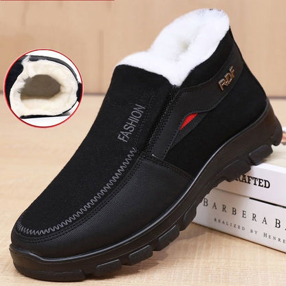 🔥【39-44】Zimowe bawełniane buty i aksamitne, grube, antypoślizgowe bawełniane buty dla starszych tatusiów