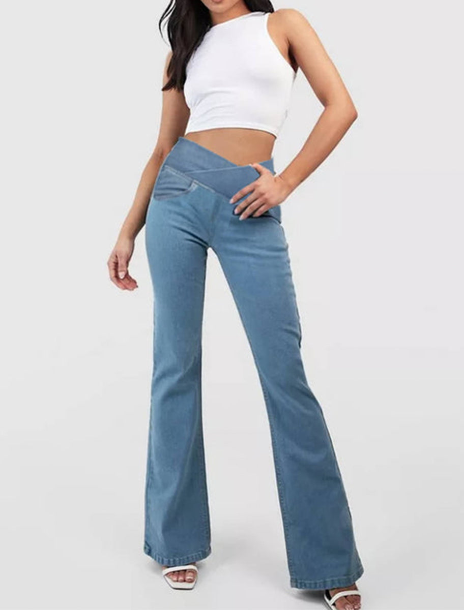 👖【XS-4XL】Traperice visokog struka, uskog kroja i zvonastog kroja koje podižu bokove