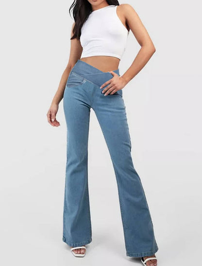 👖【XS-4XL】Traperice visokog struka, uskog kroja i zvonastog kroja koje podižu bokove