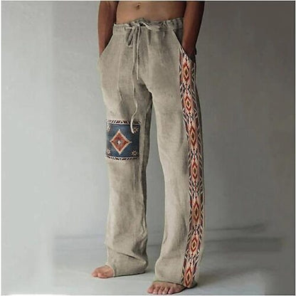 ✨👖【🌈Obmedzené zásoby】【S-6XL】😍 Pánske úzke nohavice z bavlny a ľanu pre väčšie veľkosti, ležérne, voľný bohémsky štýl