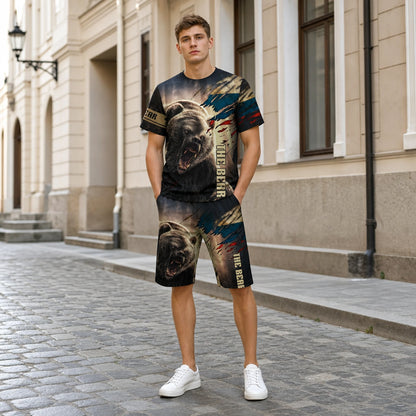 【XXS-6XL】Ljetna modna ležerna muška sportska majica kratkih rukava s 3D printom medvjeda