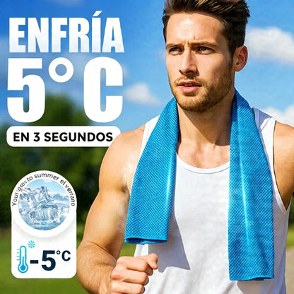 🎁 Compra 1 y llévate 1 gratis: 2 unidades por 29€ 🧊 Toalla refrescante instantánea con estuche de silicona de regalo – frío al instante, reutilizable y lista para cualquier aventura ✨