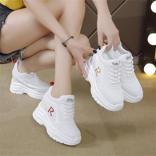 Původní tovární sleva 45%【35-40】👟 2025 nové prodyšné sportovní boty ze síťoviny, které zvyšují výšku --3953215