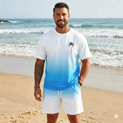 🌴【S-5XL】Novo ljetno muško modno odijelo s printom majice i kratkih hlača, širokog ležernog izgleda