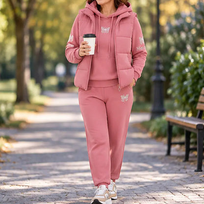 Novi trodijelni casual set iz 2026. (prsluk + top + hlače)