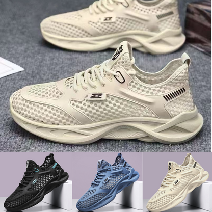 【45%OFF】🎉【39-44】Pantofi sport cu talpă moale, respirabili, din plasă, pentru bărbați, vară 2025