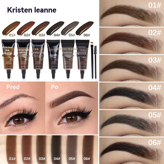 ⏳Poslední den, kupte jeden a druhý dostanete zdarma⭐Dlouhotrvající, voděodolný a nerozmazávající se tekutý gel/krém na obočí (se štětcem na obočí)