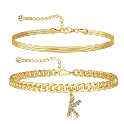 📿✨ Collar con inicial: ¡resistente al agua, hipoalergénico, regalo perfecto