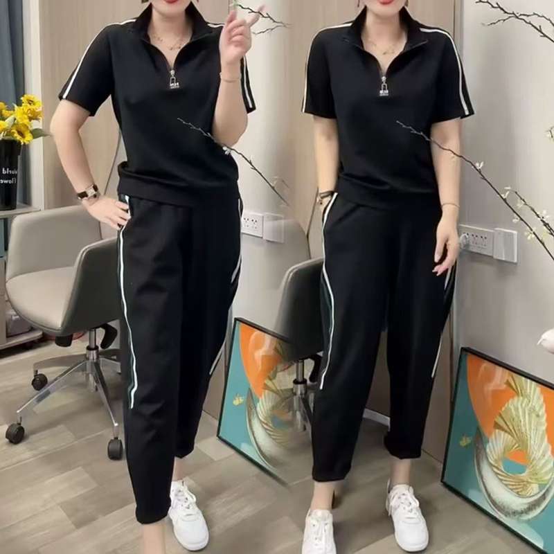 🔥👚【M-4XL】stiluri noi de vară 2025Costume sport la modă pentru femei, mărimi mari