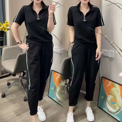 🔥👚【M-4XL】stiluri noi de vară 2025Costume sport la modă pentru femei, mărimi mari