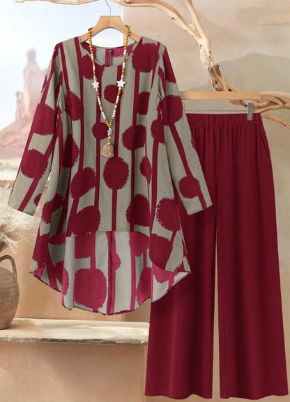 ⏳Vremenski ograničena ponuda⏰【50-120 kg】👚Žensko ležerno odijelo s točkicama, širokog kroja