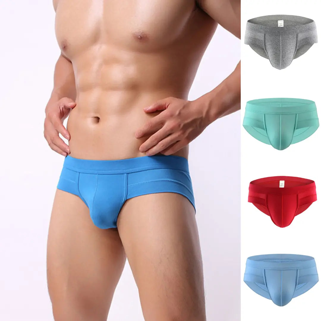 【Juego de 5 piezas 】【M-4XL】Calzoncillos cómodos de algodón puro para hombre, tallas grandes---40-100kg