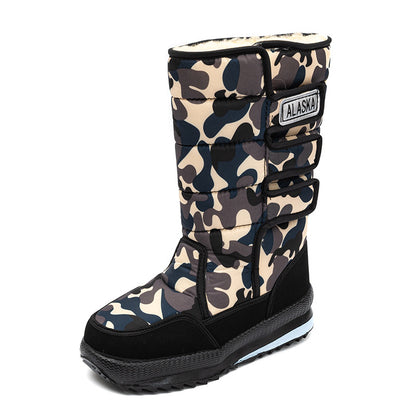 ⛄【36-47】🔥Męskie i damskie, ciepłe buty śnieżne do użytku na zewnątrz z podszewką z polaru, odporne na zimno – wysokie, wodoodporne i antypoślizgowe