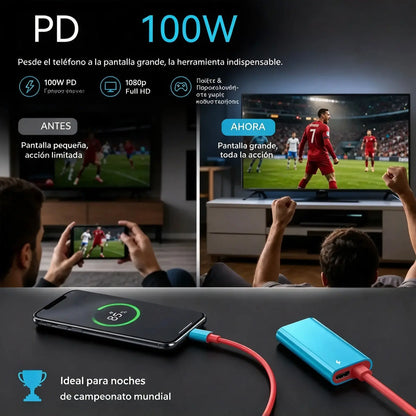 🔥 OFERTA POR TIEMPO LIMITADO: ¡50% de descuento! 🔥 Cable adaptador de USB-C a HDMI para Switch