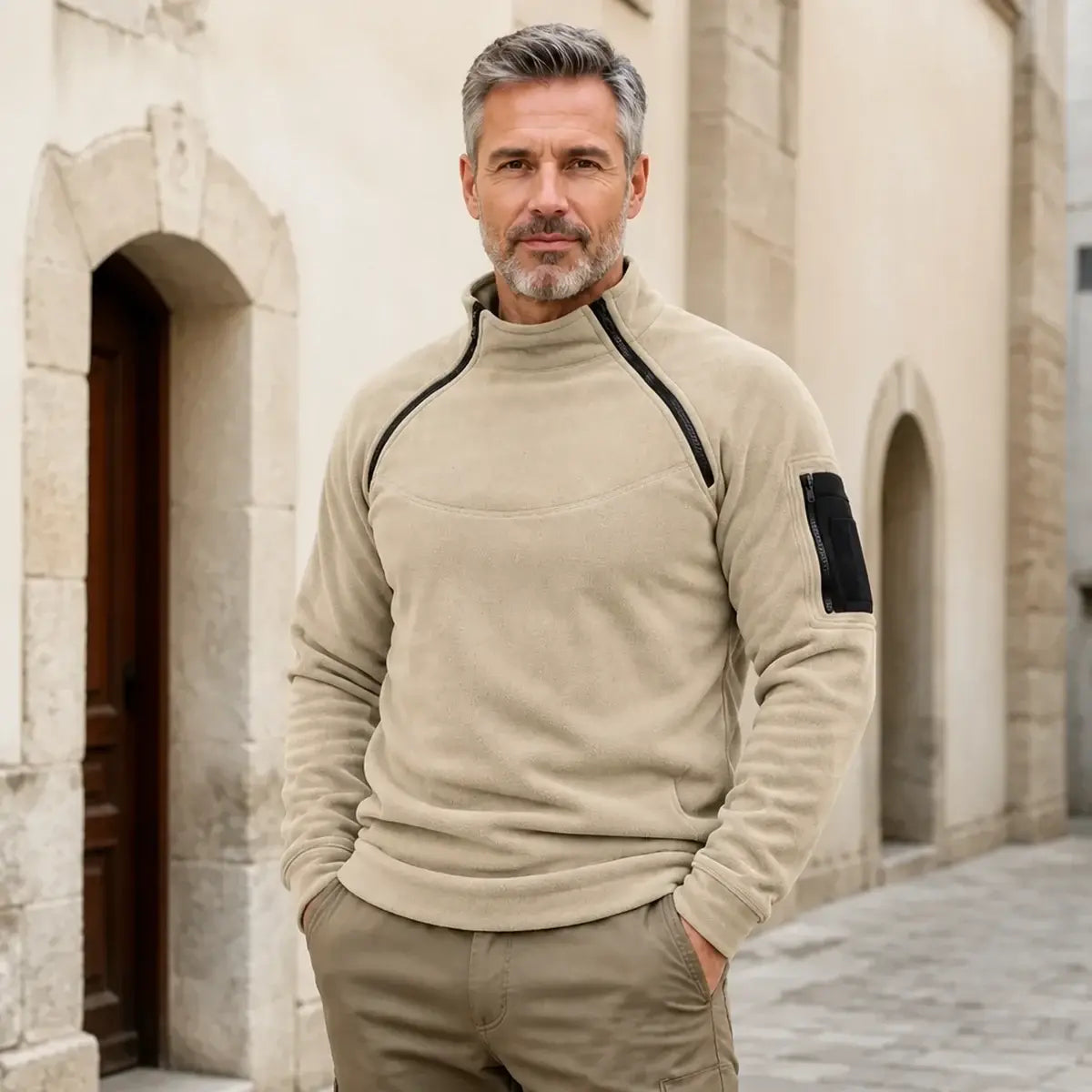 🔥📢【S-4XL】Nueva chaqueta de capa base con forro polar para hombre (colección 2026) – Cálida y moderna, diseño básico pero elegante