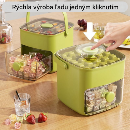 💞Predaj presiahol 50 000! 💥🥤🧊 50% zľava! Výrobník ľadu s funkciou skladovania ľadu: vyrobí 48 kociek ľadu naraz, nepriepustné veko 🏖️✅