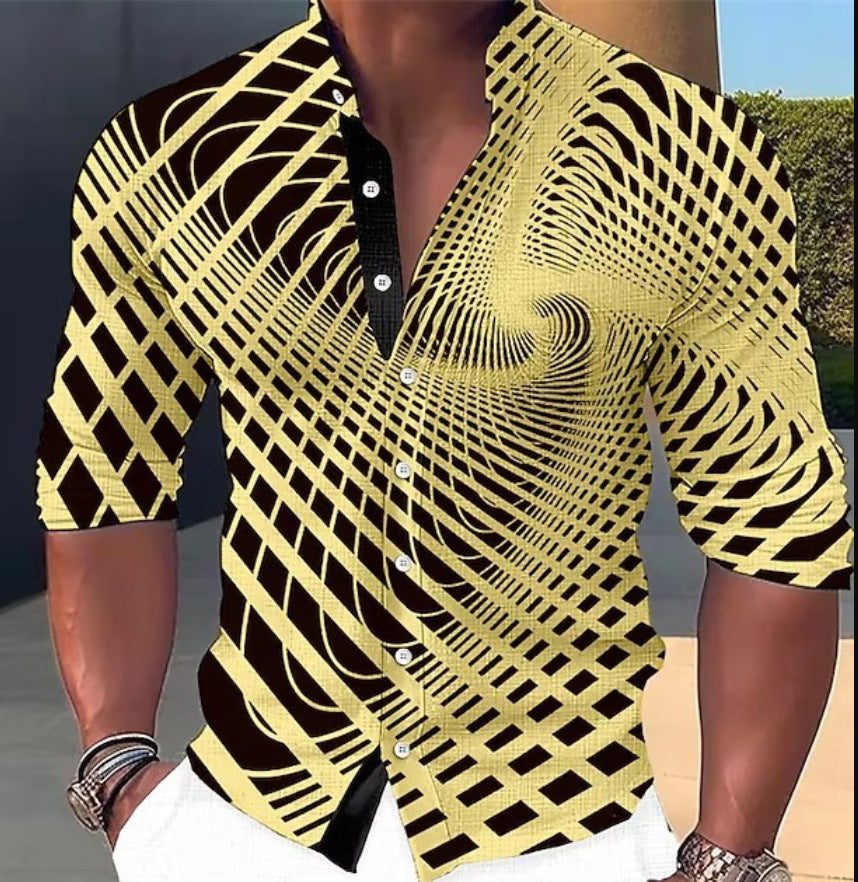 💥💥【Vremenski ograničena promocija】👔【S-6XL】Muška pamučna košulja s printom