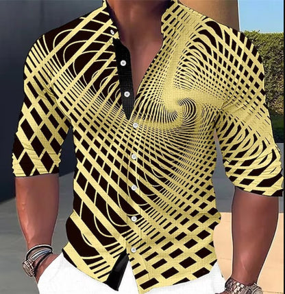💥💥【Vremenski ograničena promocija】👔【S-6XL】Muška pamučna košulja s printom