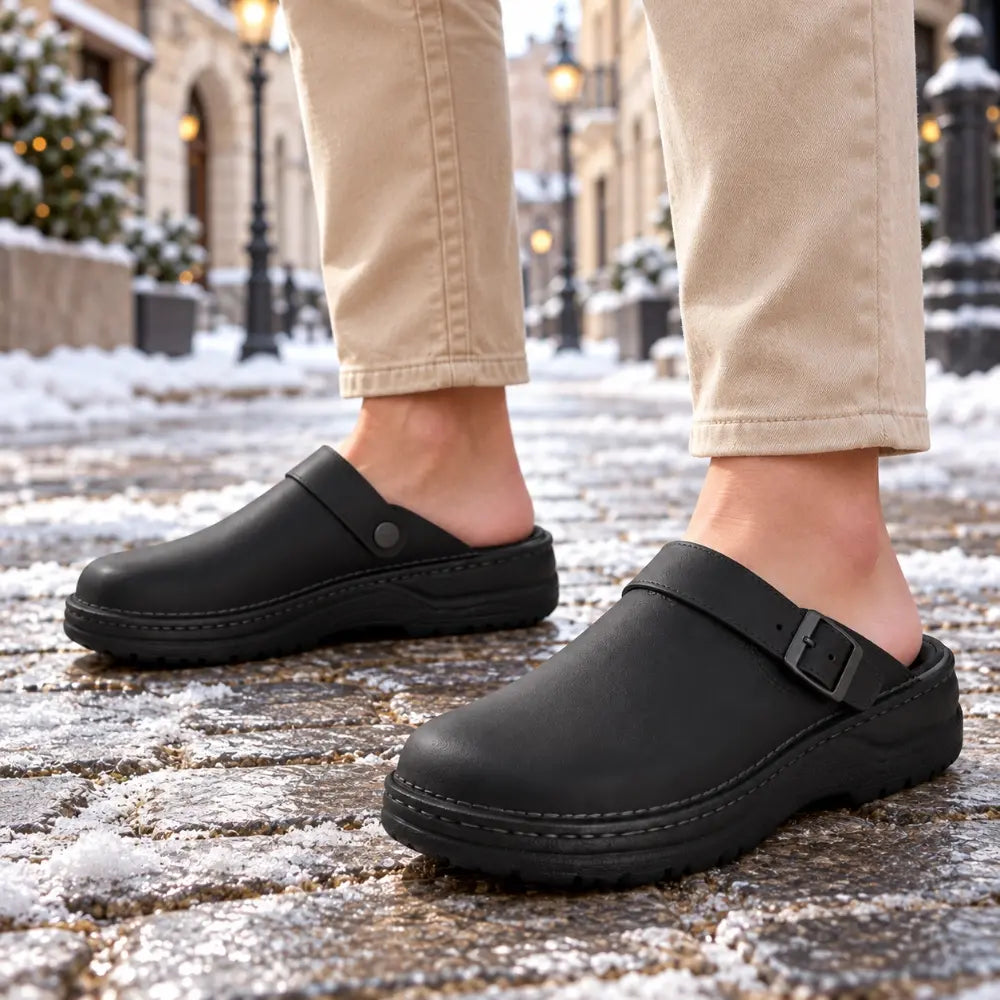 【38-48】 Unisex multifunkční ležérní pantofle z pravé kůže s měkkou podrážkou