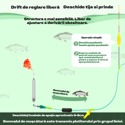 🎣🎣【5/10 bucăți】Set de fir de pescuit de fund invers