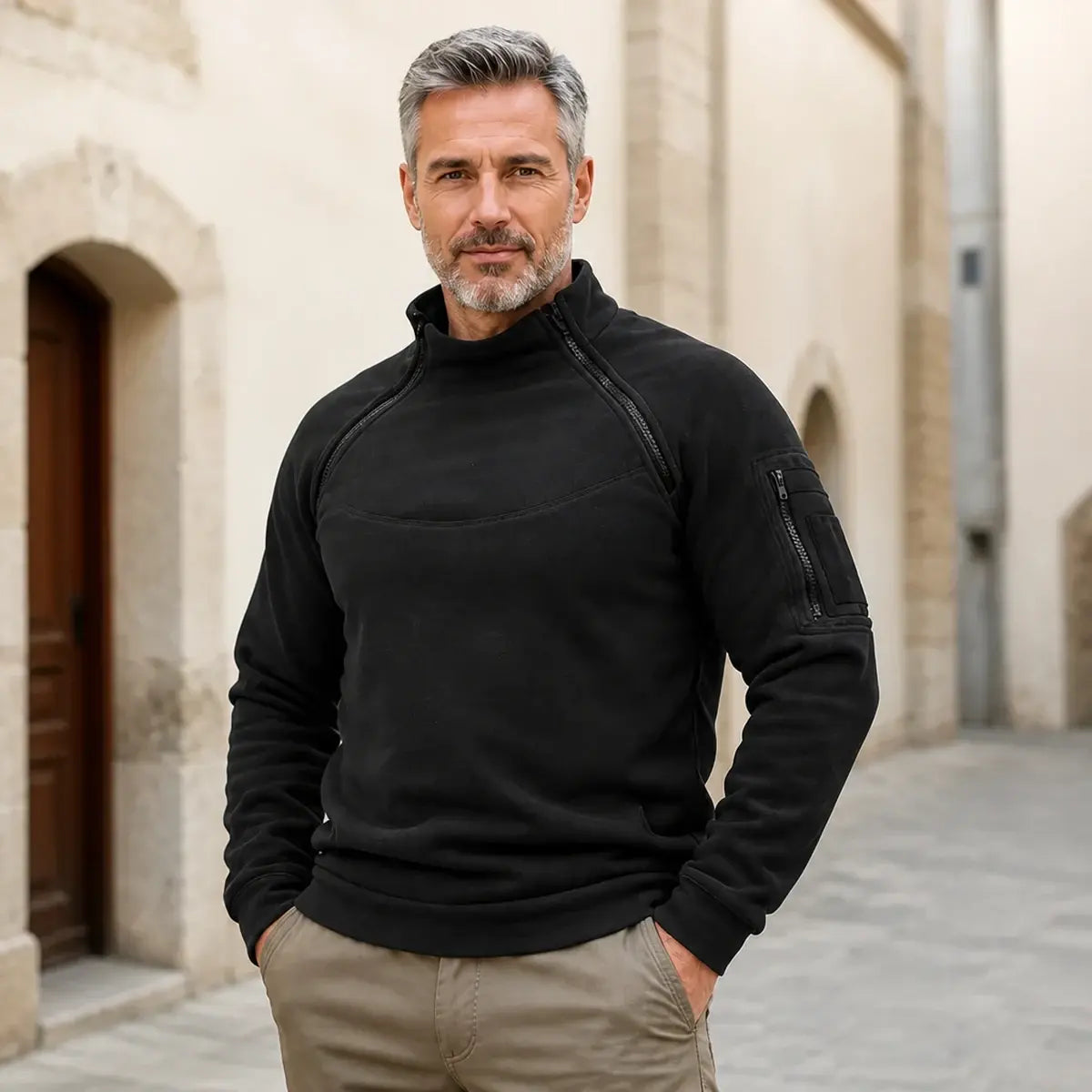 🔥📢【S-4XL】Nueva chaqueta de capa base con forro polar para hombre (colección 2026) – Cálida y moderna, diseño básico pero elegante