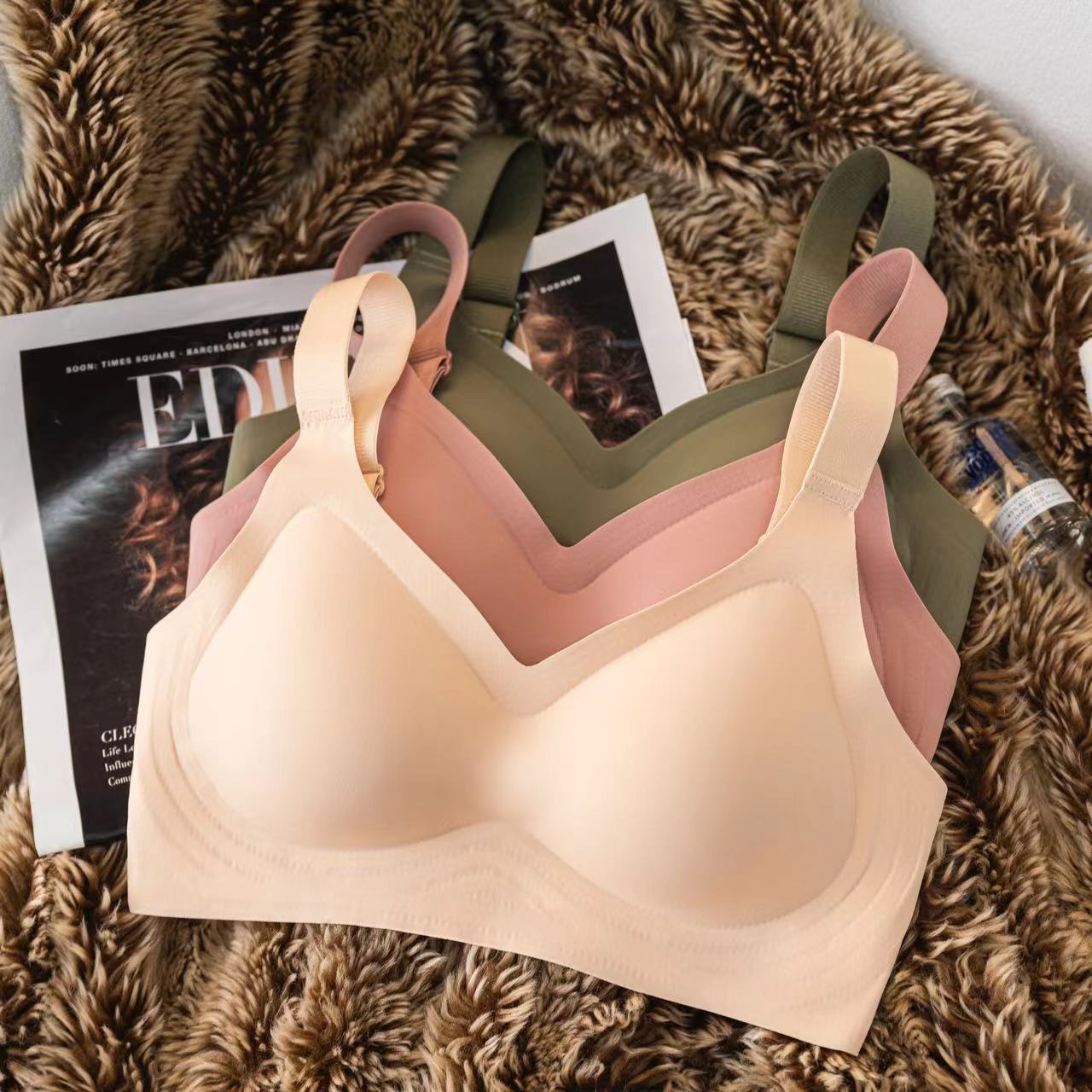 😍【3 dijela】Ženski jednodijelni grudnjak bez žice ❤️【40-85 kg】