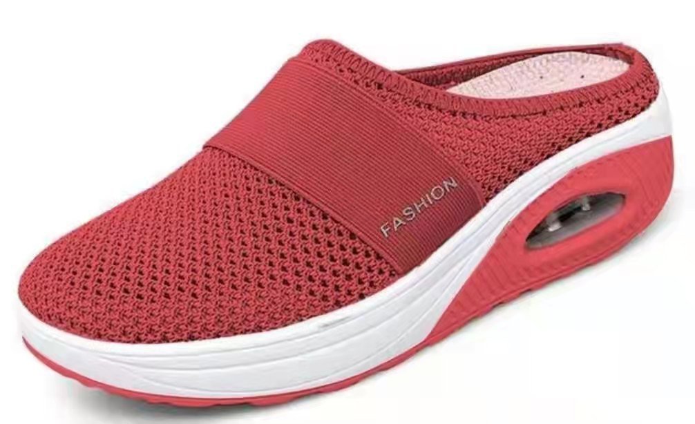 【35-43】Zapatillas 2026 de malla hueca con amortiguación de aire y alta elasticidad para caminar sin cansar