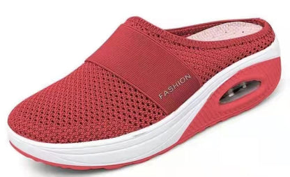 【35-43】Zapatillas 2026 de malla hueca con amortiguación de aire y alta elasticidad para caminar sin cansar