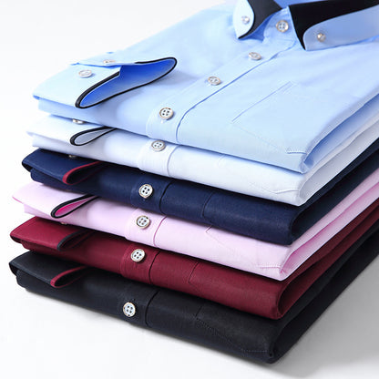 【S-4XL】👕Nowa oddychająca biznesowa koszula męska casual