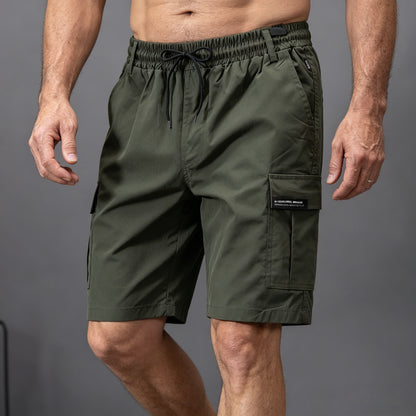 ⏳ 50% POPUSTA 👖【M-4XL】Muške ležerne, široke, maskirne, atletske kratke hlače za plažu, plus size, s elastičnom vezicom u struku.