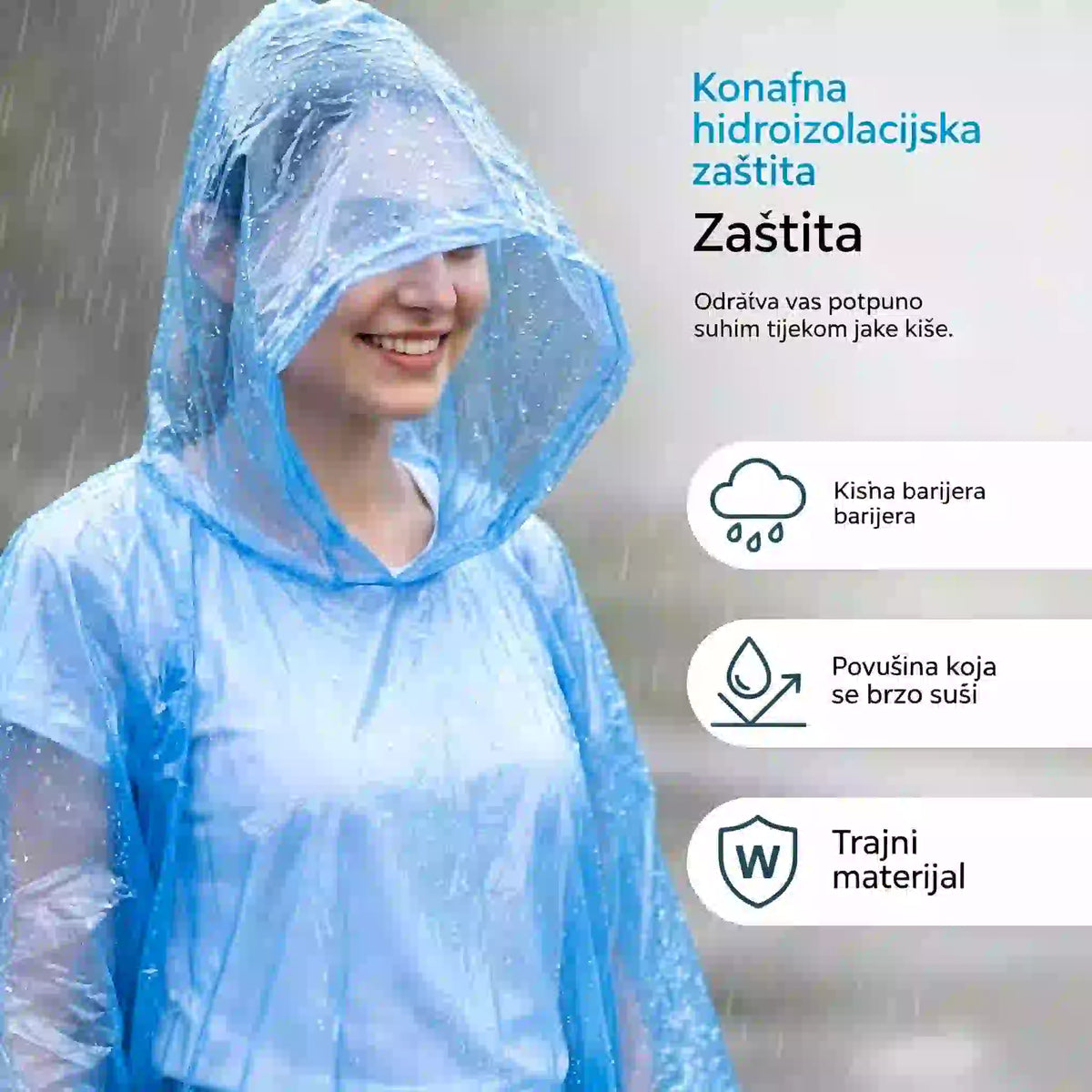 💧5 komada za 26 eura🌀Kišna kabanica s kompresijskim pakiranjem u obliku kugle, jednokratna kabanica