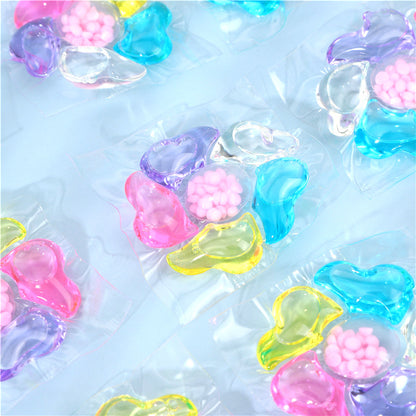 🌈👚【30 kusů】✨Extra velký kbelík 6v1 vonné perličky na prádlo odstraňují skvrny a zanechávají vůni, hladce likvidují roztoče a bakterie