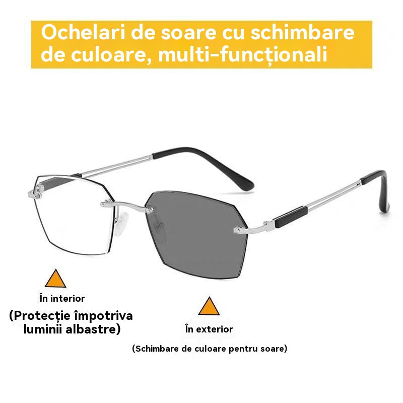 ✨🕶【Reducere limitată în timp】Ochelari de citit fotocromatici inteligenți noi pentru bărbați și femei, ochelari care blochează lumina albastră