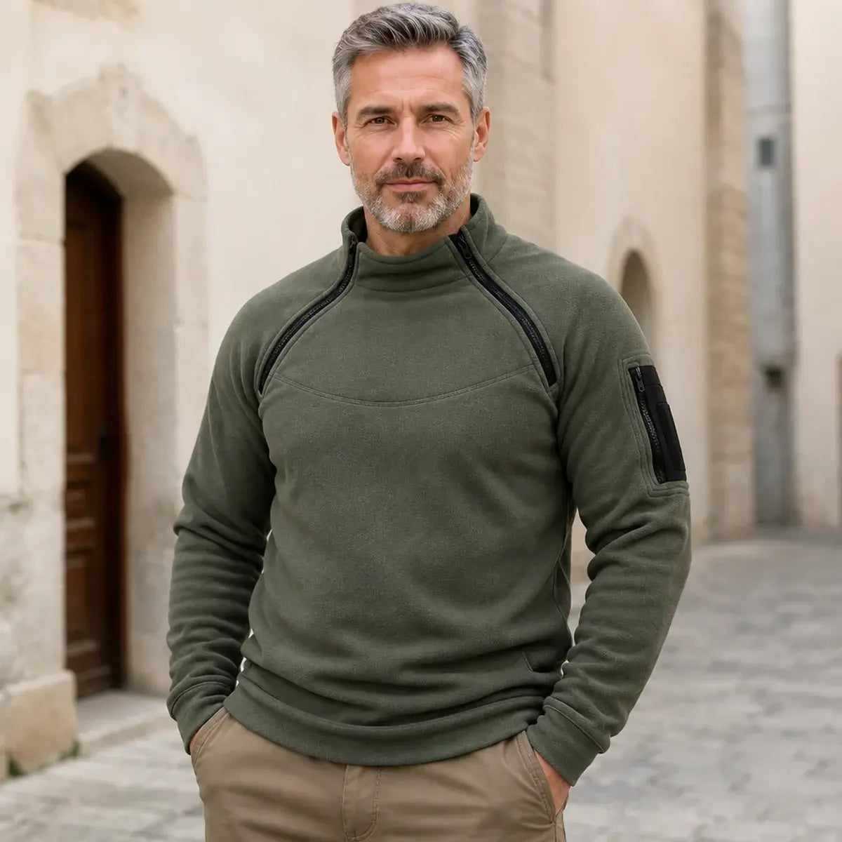 🔥📢【S-4XL】Nueva chaqueta de capa base con forro polar para hombre (colección 2026) – Cálida y moderna, diseño básico pero elegante