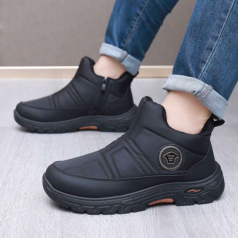 🏆【39-44】🔥Męskie nowe, zimowe, ciepłe, wsuwane buty śnieżne z podszewką z polaru