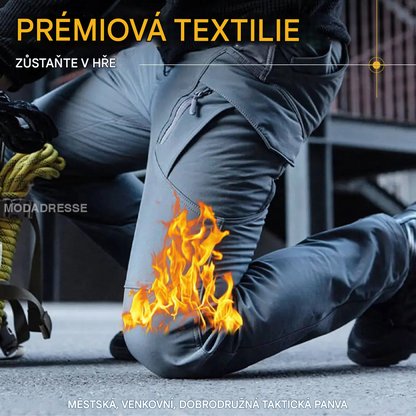 🔥【S–4XL】Pánské outdoorové zesílené podzimní a zimní kalhoty, taktické kalhoty - teplé, s fleecovou podšívkou, nepromokavé a větruodolné