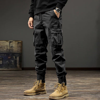 🔥【⏰Reducere pe timp limitat】【M-4XL】Pantaloni de lucru noi, versatili și eleganți, cu fermoar și cordon