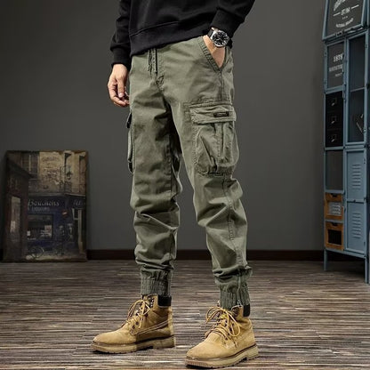 🔥【⏰Reducere pe timp limitat】【M-4XL】Pantaloni de lucru noi, versatili și eleganți, cu fermoar și cordon