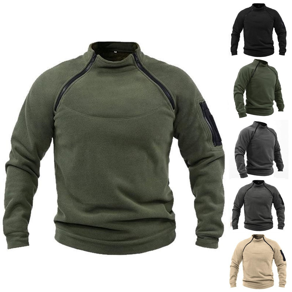 🎉✨【S-4XL】2025 nowa moda męska zimowa ciepła polarowa kurtka bazowa, bluza