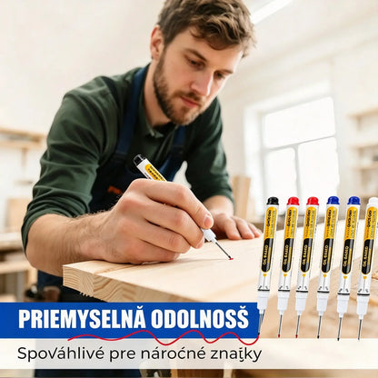 【Balenie 10 ks】🛠️ Rýchloschnúci permanentný popisovač na olejovej báze – Precízny tenký hrot na kov, plast, drevo a ďalšie materiály ⚡