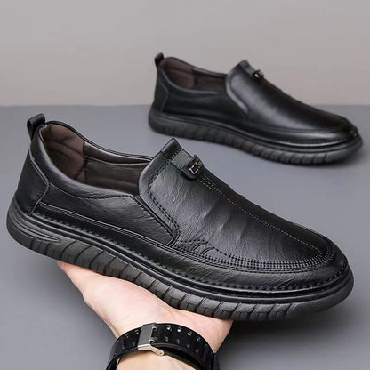 【39-44】Casualowe buty skórzane, miękka podeszwa, antypoślizgowe