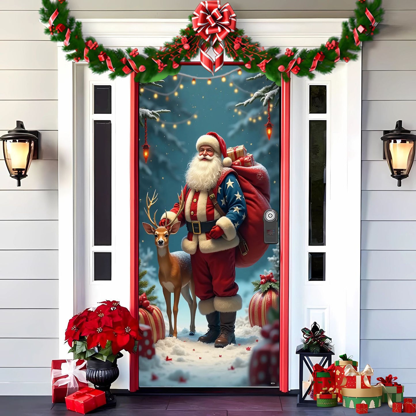 🎄Predčasný vianočný výpredaj: 50% zľava na 🎅vianočné dekorácie na dvere🎅