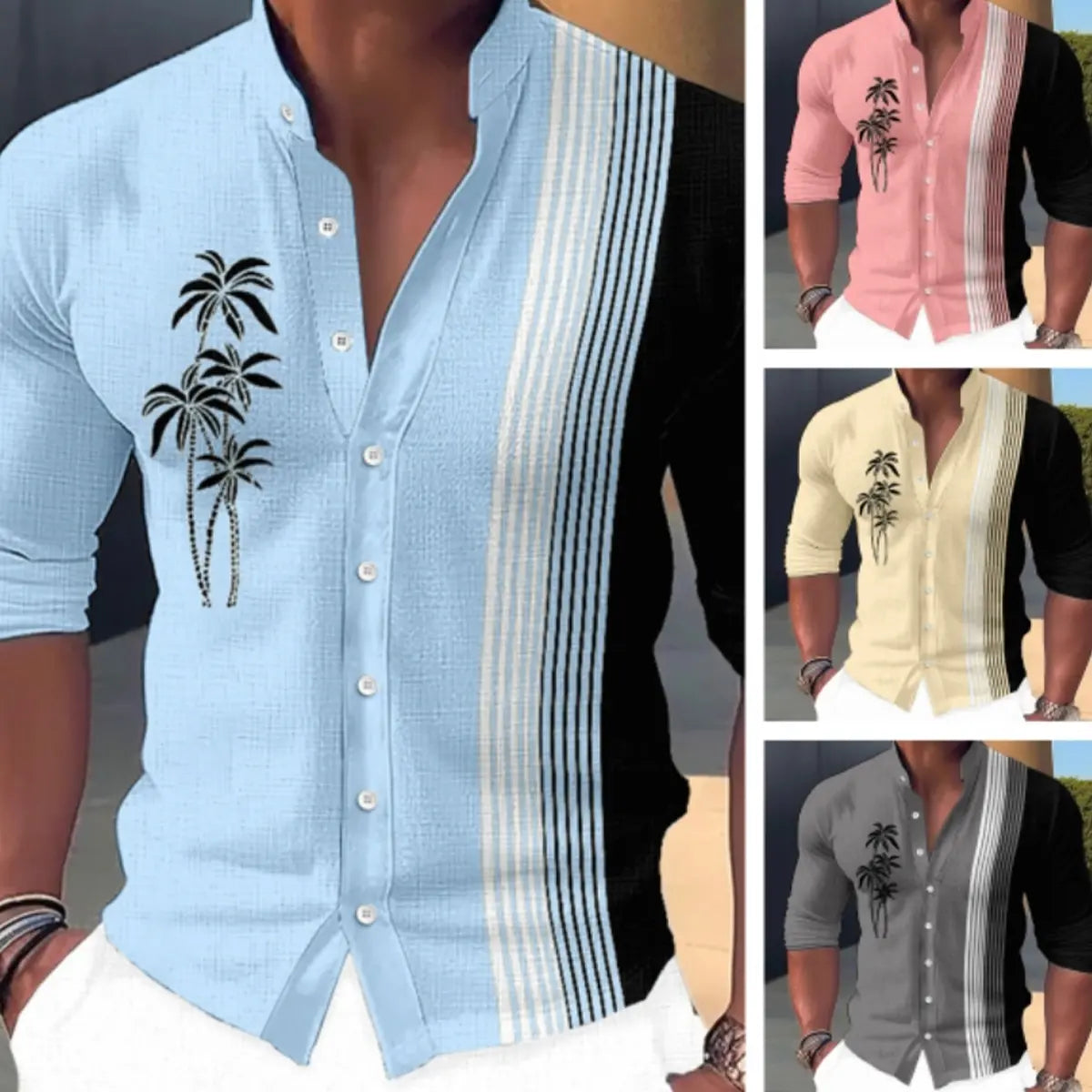 💥🔥【S-6XL】🎯Camisa informal de hombre para vacaciones en la playa: elegante, cómoda y versátil.