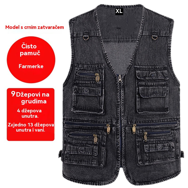 🔥 Nova kolekcija -50% | Muške traperice s više džepova 【XL-7XL】 – Izdržljive, prozračne i udobne