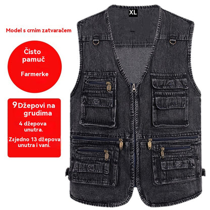 🔥 Nova kolekcija -50% | Muške traperice s više džepova 【XL-7XL】 – Izdržljive, prozračne i udobne