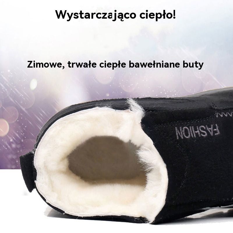 🔥【39-44】Zimowe bawełniane buty i aksamitne, grube, antypoślizgowe bawełniane buty dla starszych tatusiów