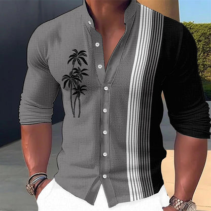 💥🔥【S-6XL】🎯Camisa informal de hombre para vacaciones en la playa: elegante, cómoda y versátil.