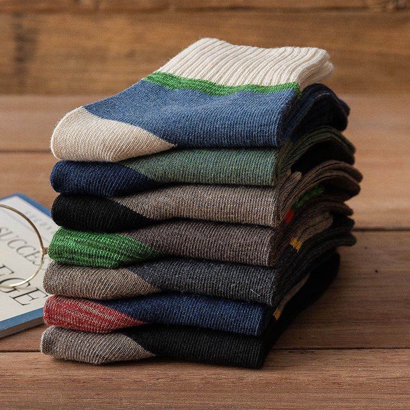 😍🧦【Kupte 5 a získáte 5 zdarma, 10 párů】Antibakteriální, deodorační a teplé vlněné ponožky na podzim a zimu.