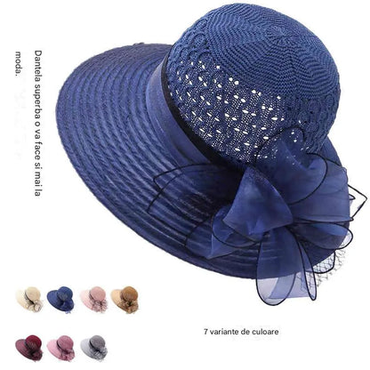 👒Nuevo sombrero de playa elegante y a la moda para mujer con protección solar.